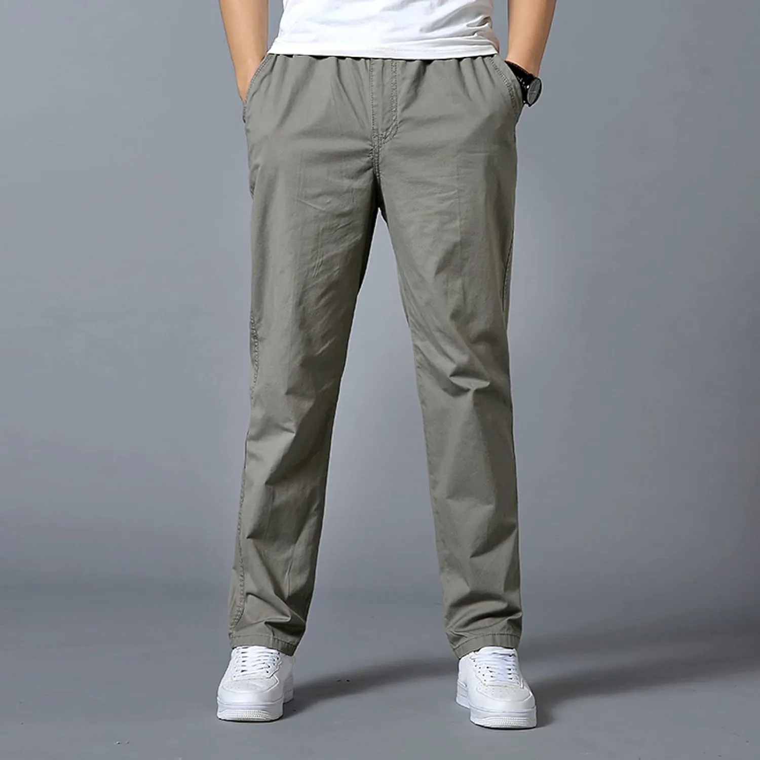Cargo Pants for Men Work Heavy Duty Casual Hiking Pants Workout Joggers Stretch Twill Track Sweatpants Multi Pockets