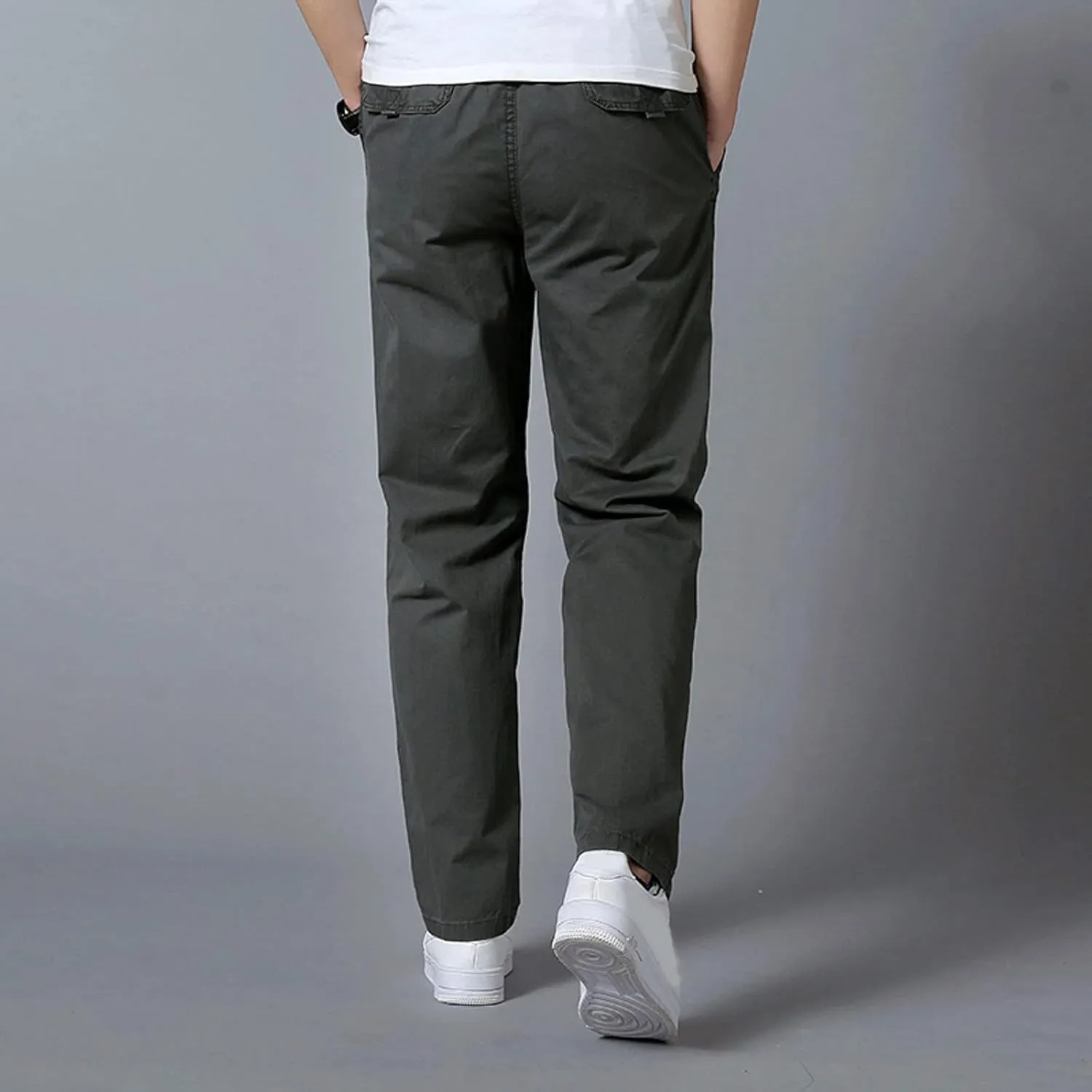 Cargo Pants for Men Work Heavy Duty Casual Hiking Pants Workout Joggers Stretch Twill Track Sweatpants Multi Pockets