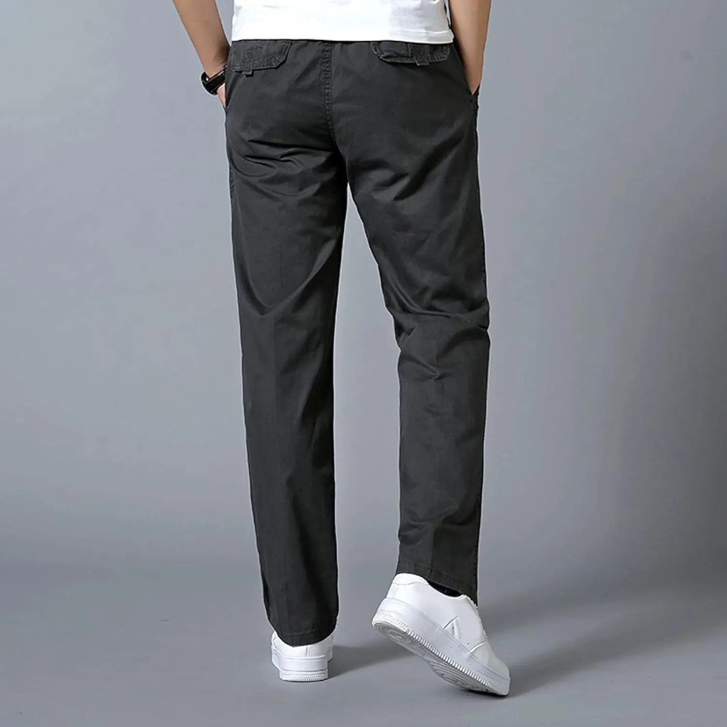 Cargo Pants for Men Work Heavy Duty Casual Hiking Pants Workout Joggers Stretch Twill Track Sweatpants Multi Pockets