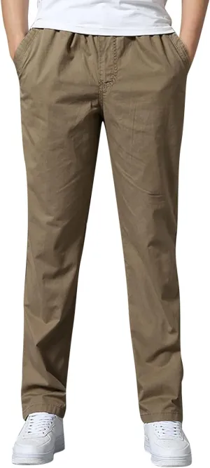 Cargo Pants for Men Work Heavy Duty Casual Hiking Pants Workout Joggers Stretch Twill Track Sweatpants Multi Pockets