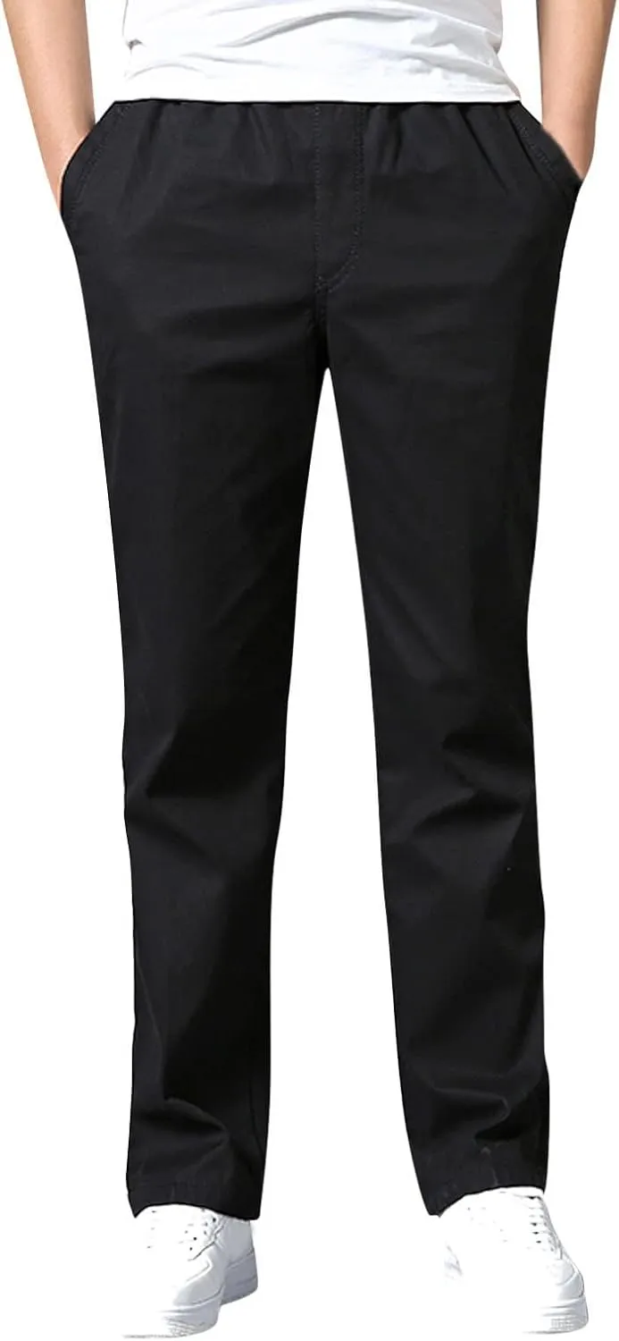 Cargo Pants for Men Work Heavy Duty Casual Hiking Pants Workout Joggers Stretch Twill Track Sweatpants Multi Pockets