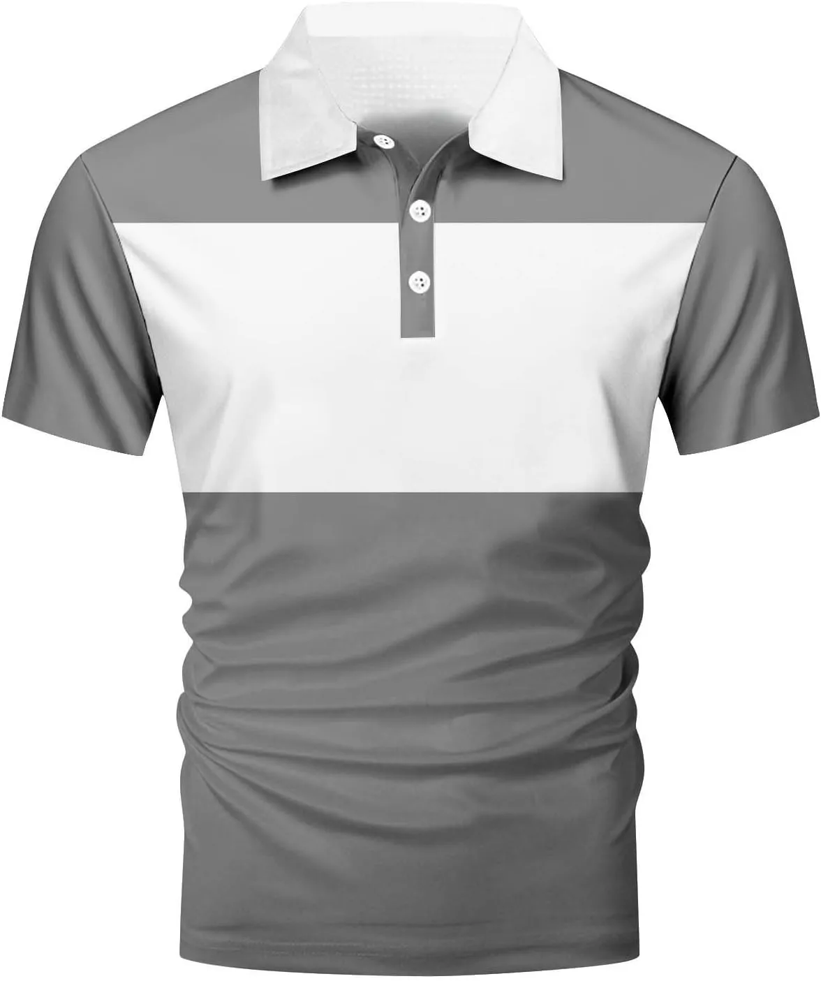 Casual Henley Shirts for Men 2025 Stylish Business Work Shirt Classic Short Sleeve Slim Fit Golf Tennis Tops