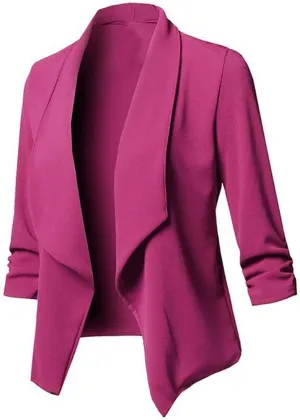 Casual Open Solid Womens Long Front Sleeve Coat Cardigan Jacket Women's Coat Full Length down Coats for Women