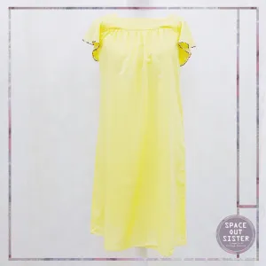 Circa 1980s Rainbow Trim Cotton Nightdress