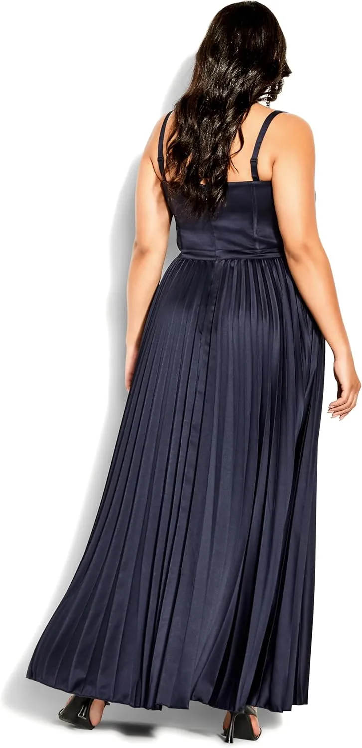 City Chic Women's Pleat Desire Dress