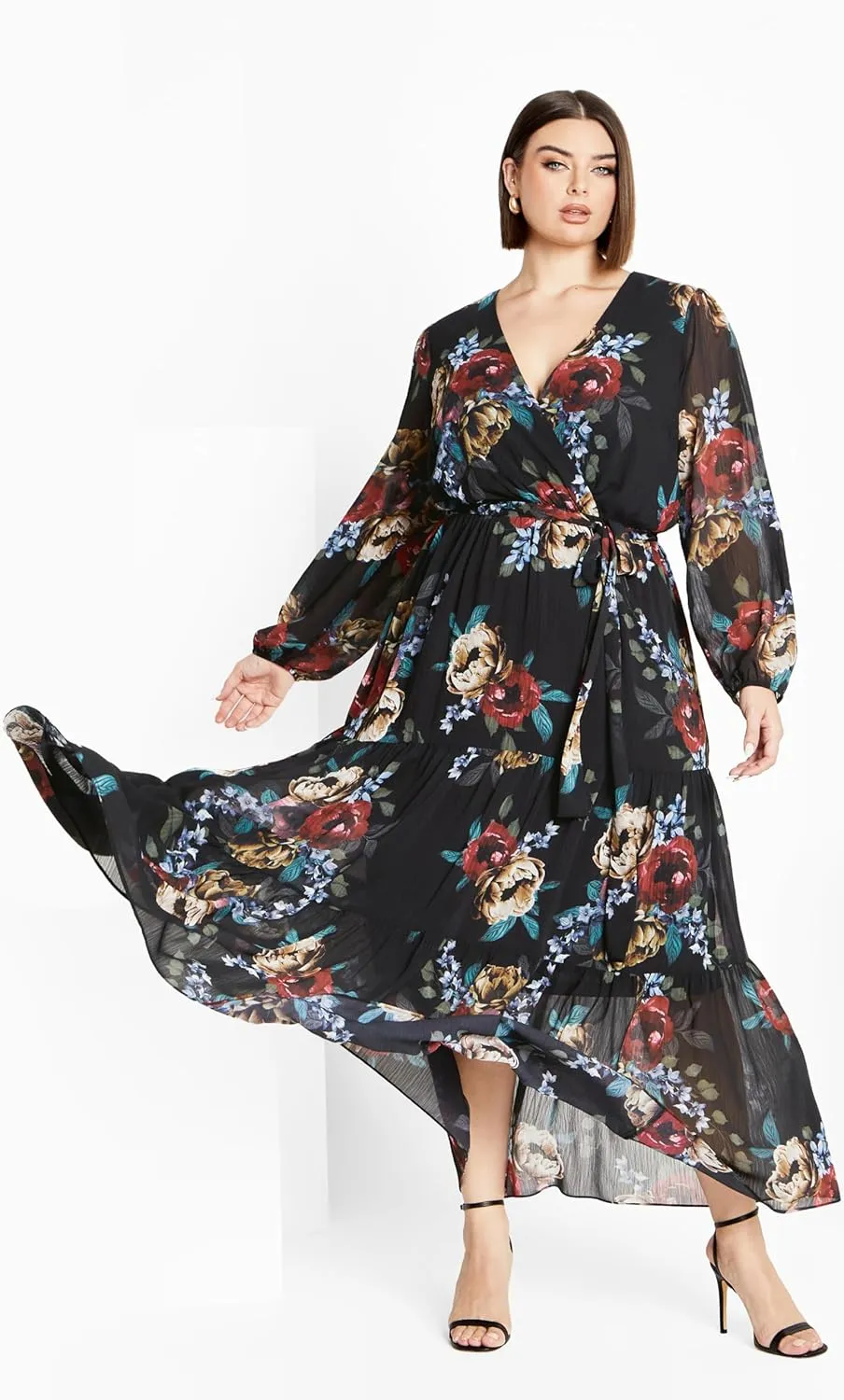 City Chic Women's Xander Print Maxi Dress