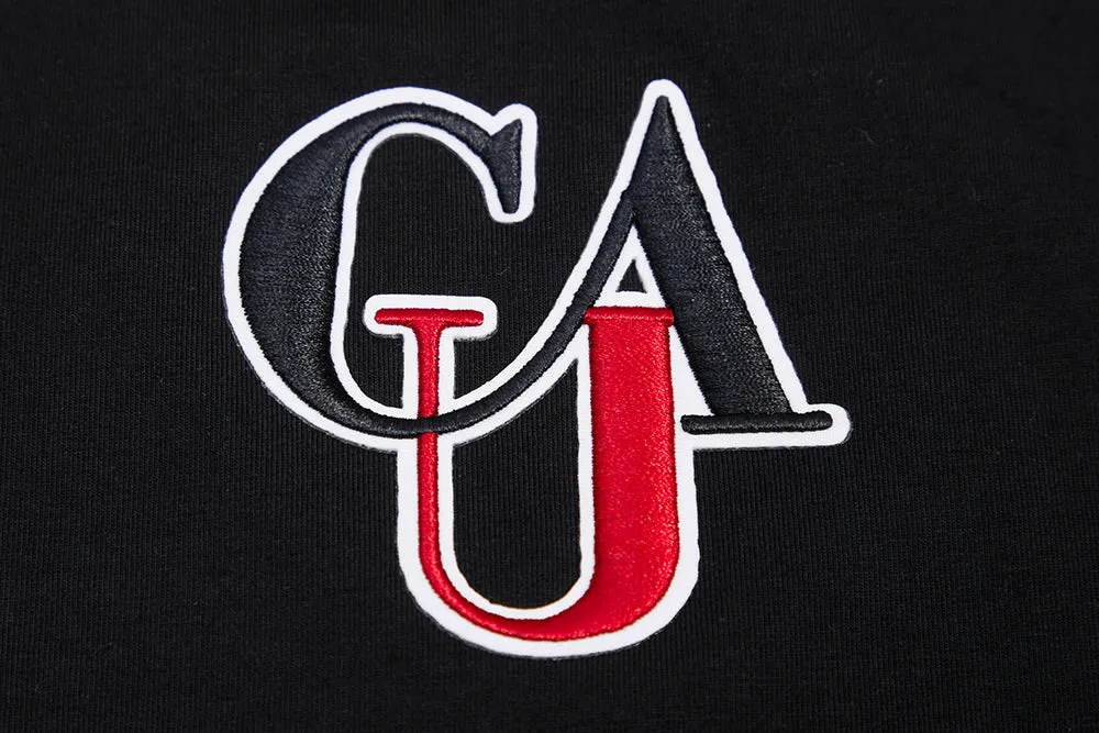 CLARK ATLANTA UNIVERSITY CLASSIC WOMEN'S SINGLE JERSEY BOXY TEE (BLACK)