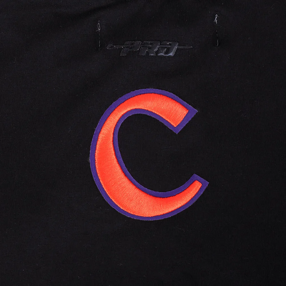 CLEMSON UNIVERSITY CLASSIC SINGLE JERSEY BOXY TEE (BLACK)