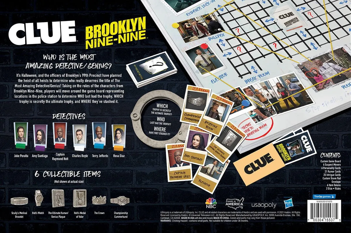 Clue Board Game - Brooklyn 99 Edition