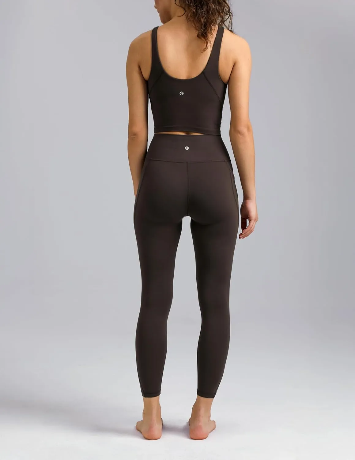 Colorfulkoala Dreamlux No Front Seam Leggings with Pockets for Women, High-Waisted Soft Yoga Pants