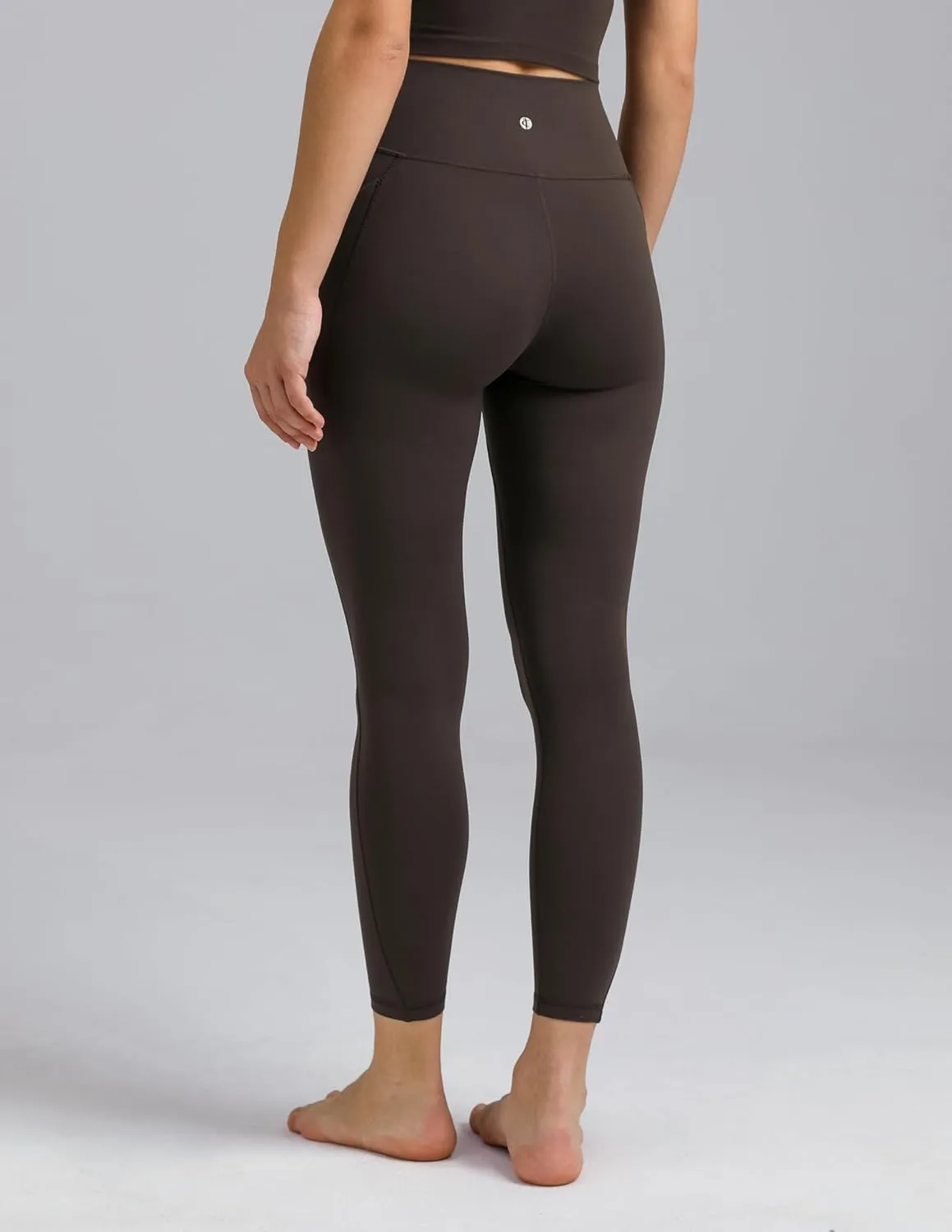 Colorfulkoala Dreamlux No Front Seam Leggings with Pockets for Women, High-Waisted Soft Yoga Pants