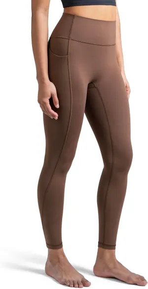 Colorfulkoala Dreamlux No Front Seam Leggings with Pockets for Women, High-Waisted Soft Yoga Pants
