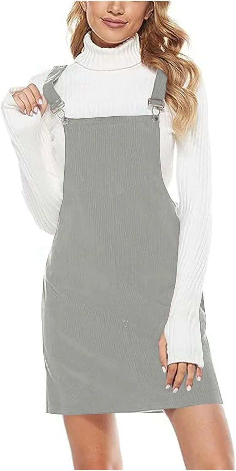 Corduroy Dress for Women Casual Tank Dress Beach Cute Dress Loose Lightweight Dress Fashion Summer Dresses Sundress