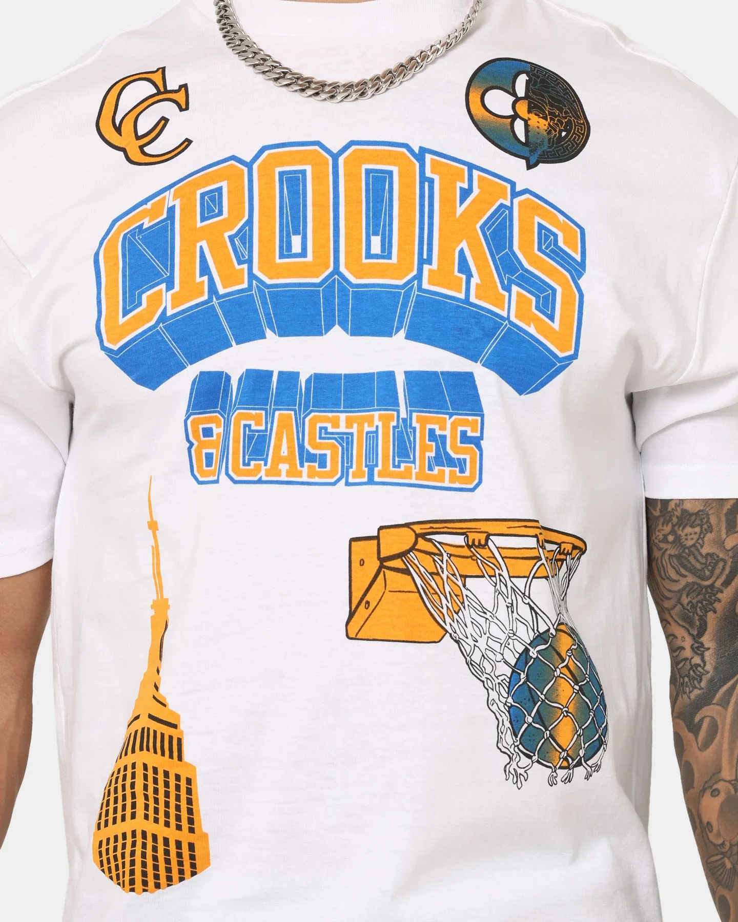 Crooks & Castles New York T-Shirt White