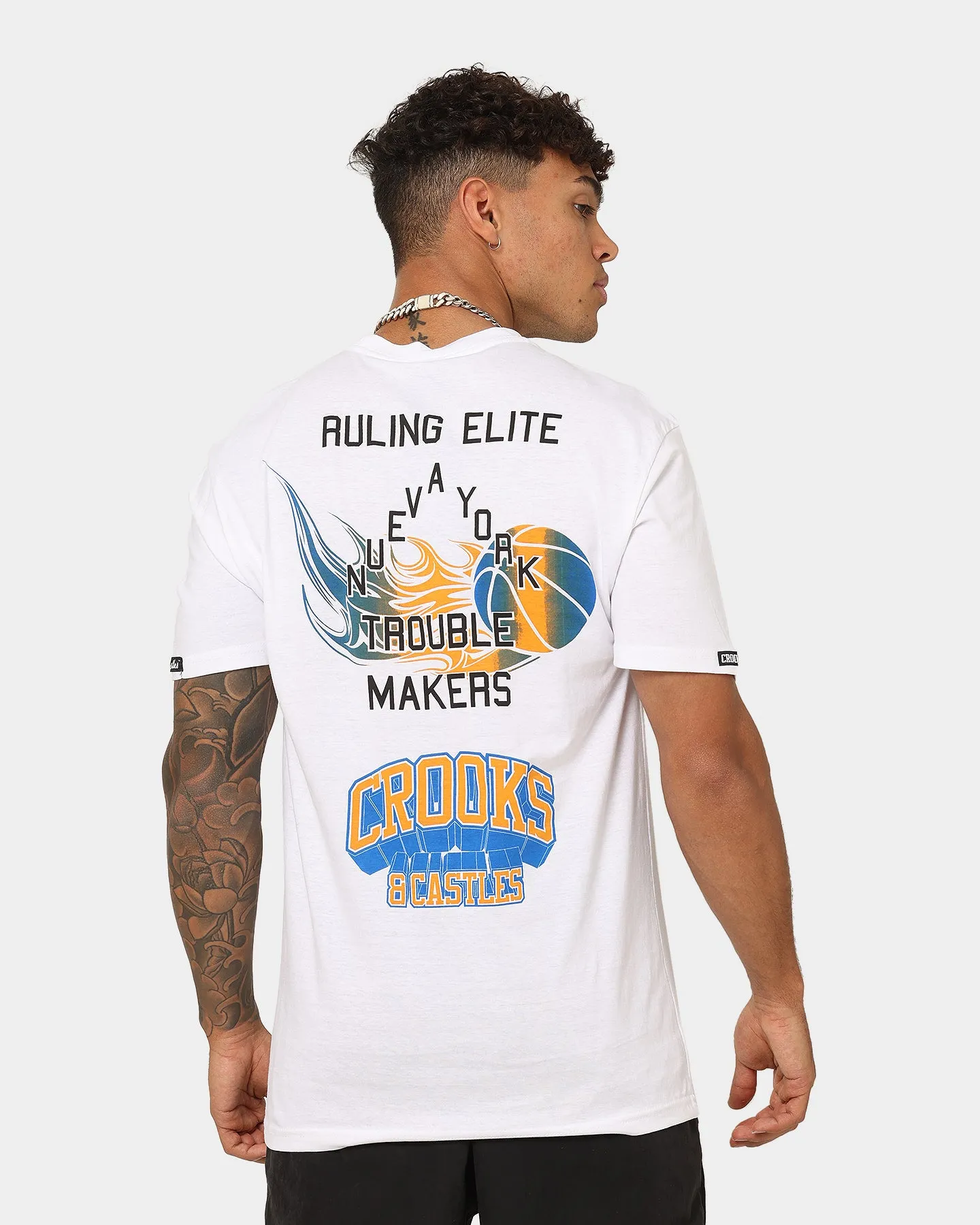 Crooks & Castles New York T-Shirt White