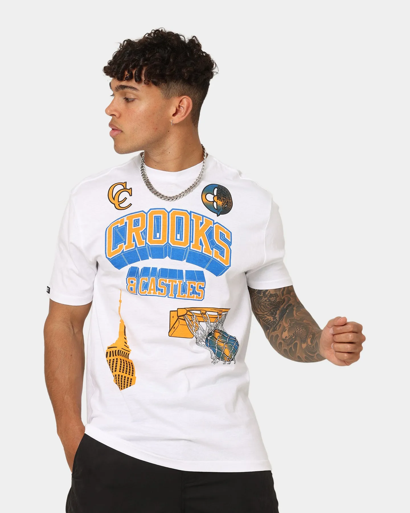 Crooks & Castles New York T-Shirt White