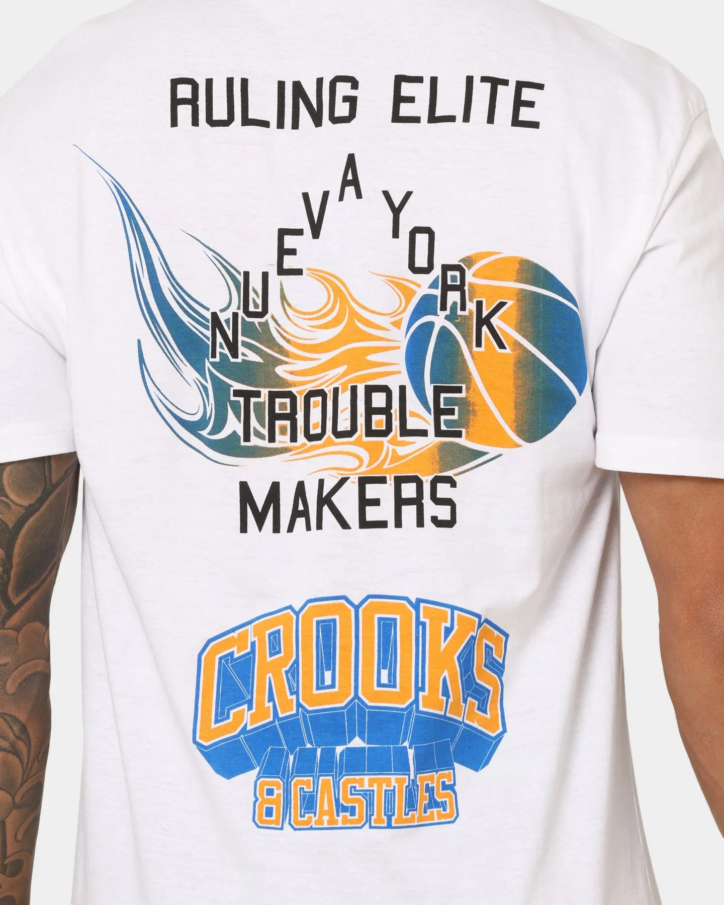 Crooks & Castles New York T-Shirt White