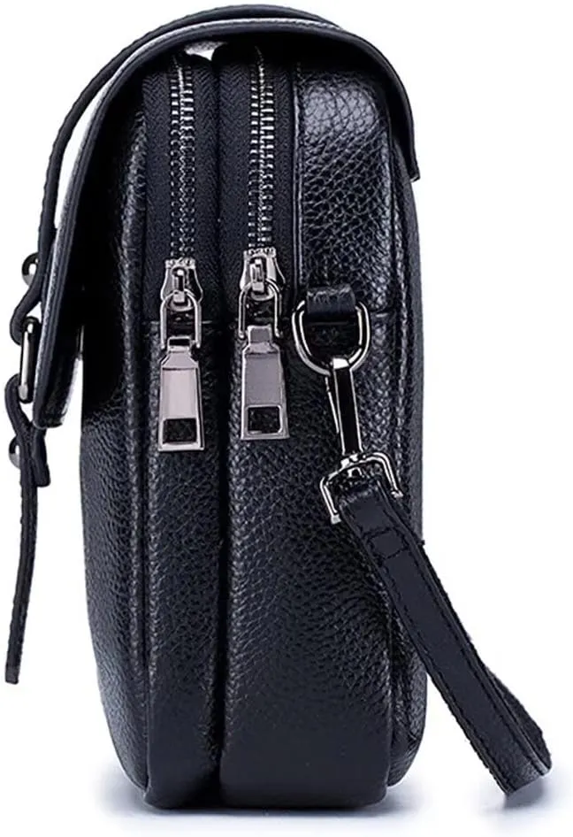 Crossbody Bag for Women Vintage Small Cell Phone Purse Genuine Leather Messenger Shoulder Bag Cash Wallet