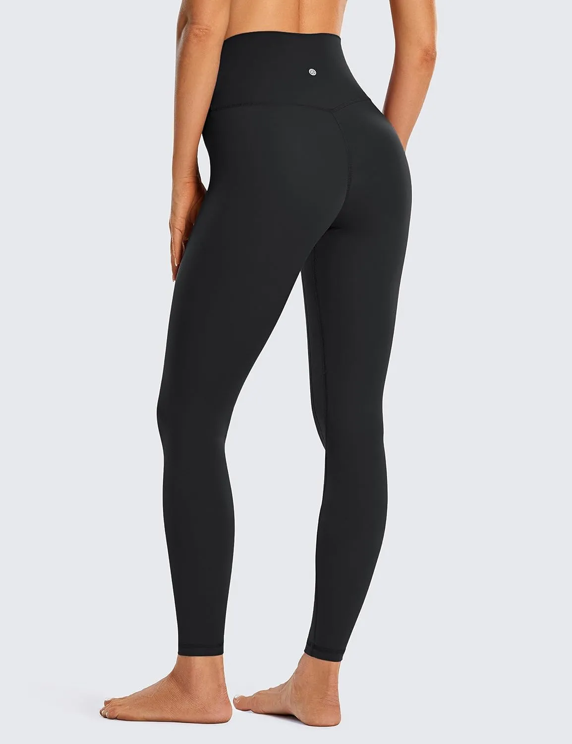CRZ YOGA Womens Brushed Naked Feeling Workout Leggings 28"- High Waisted Gym Compression Tummy Control Yoga Pants