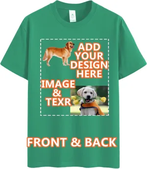 Custom Oversized T Shirts Vintage Tee Loose Fit Casual Streetwear Baggy Washed Cotton Personalized Add Your Own Design