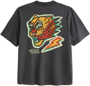 Design Ringer Retro Vintage Look Cotton T Shirt for Men and Women - Unique Design Urban Streetwear Fashion Tee Unisex