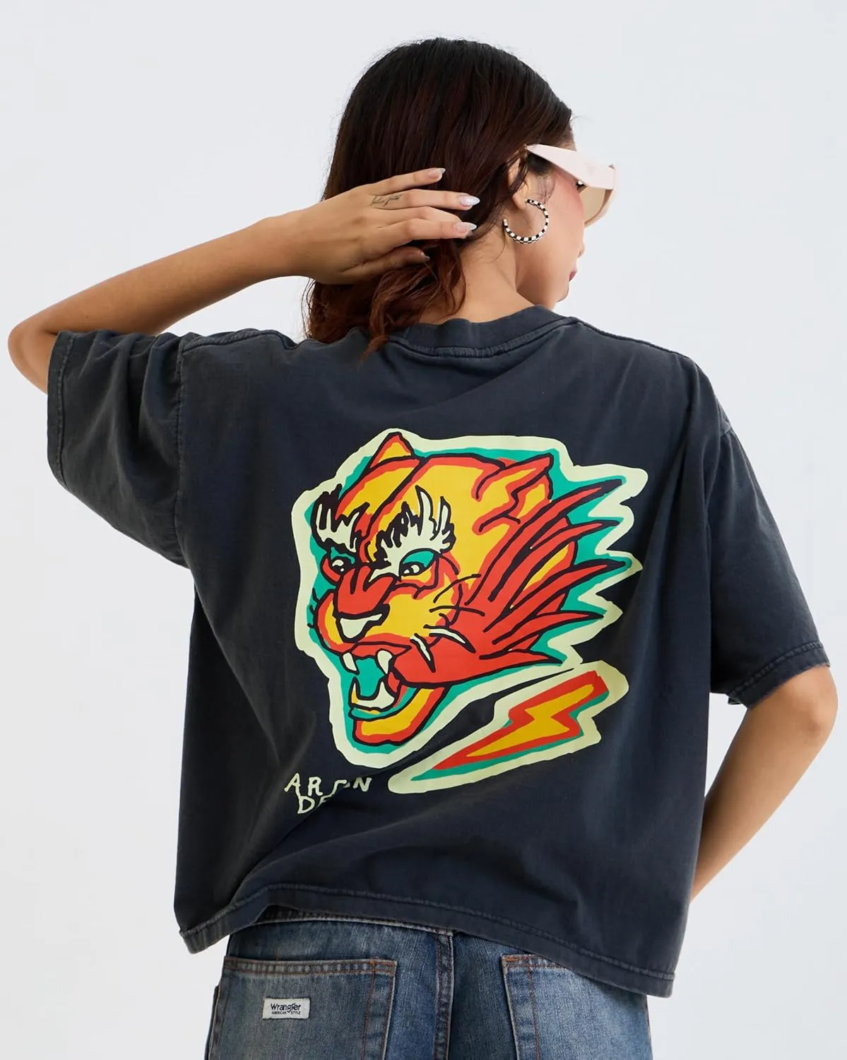 Design Ringer Retro Vintage Look Cotton T Shirt for Men and Women - Unique Design Urban Streetwear Fashion Tee Unisex