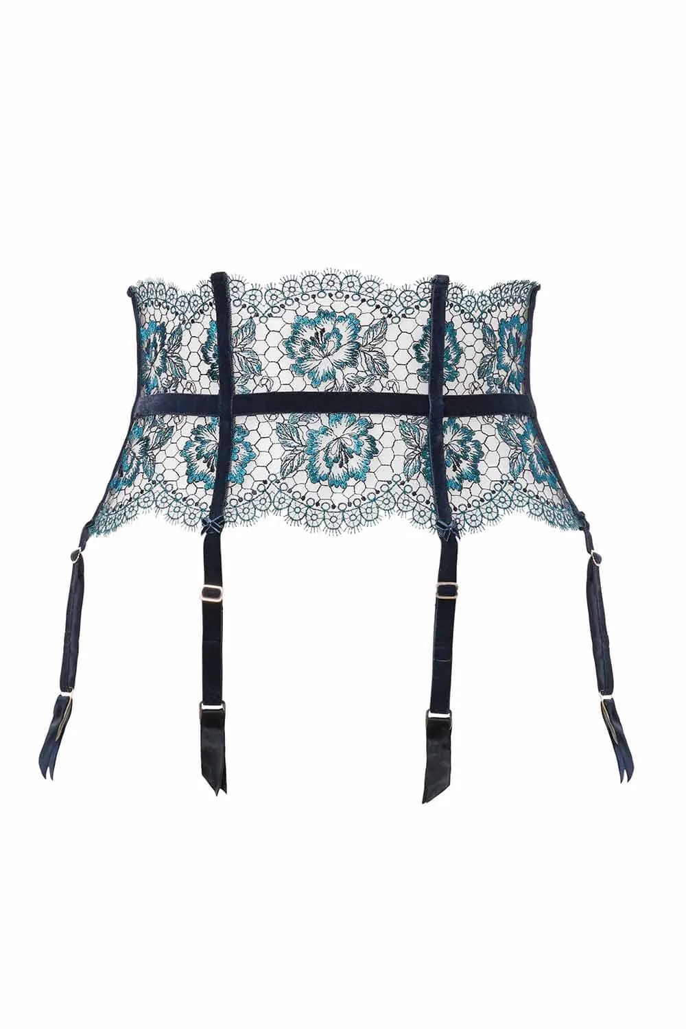Dita Von Teese Evelina Navy Suspender