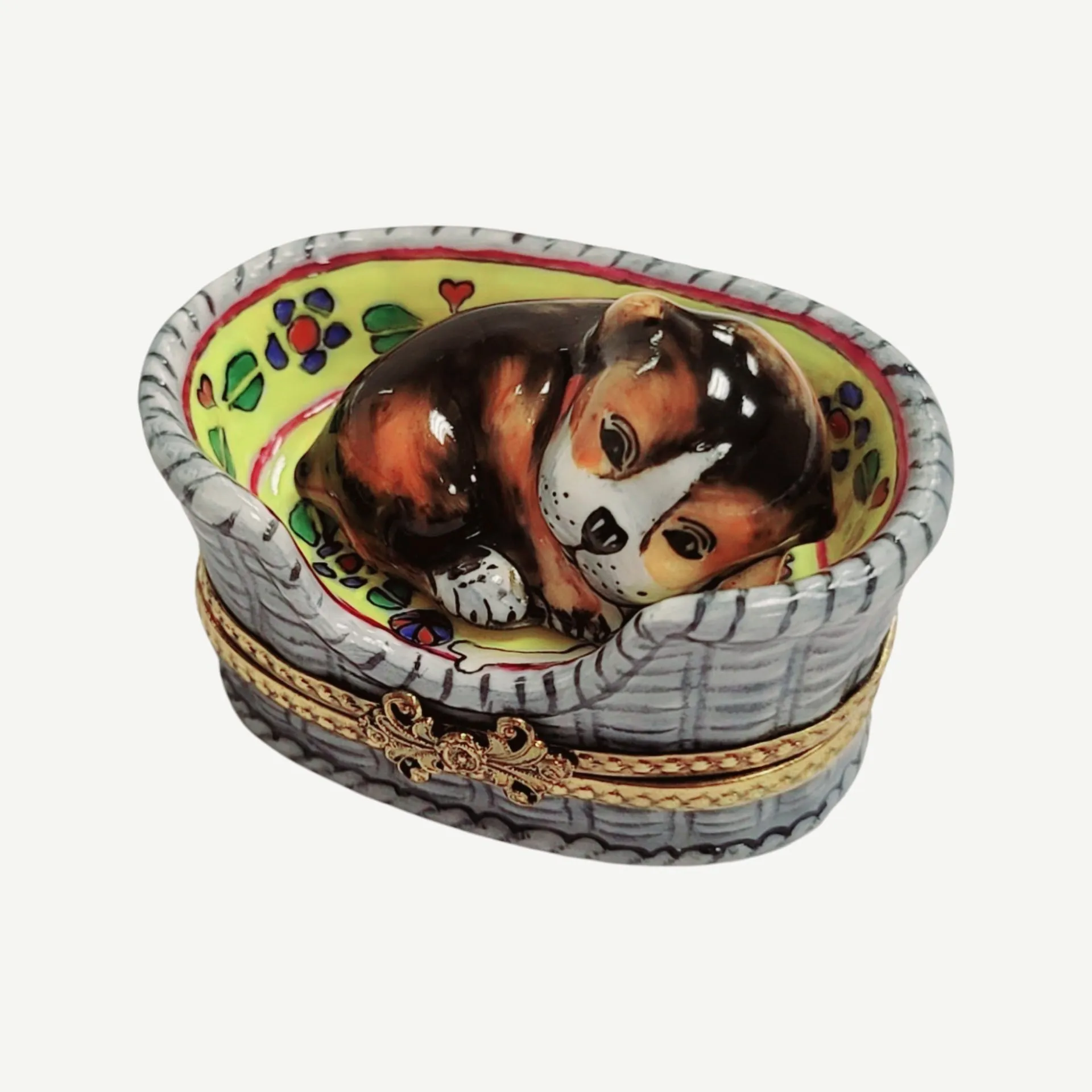 Dog in Basket
