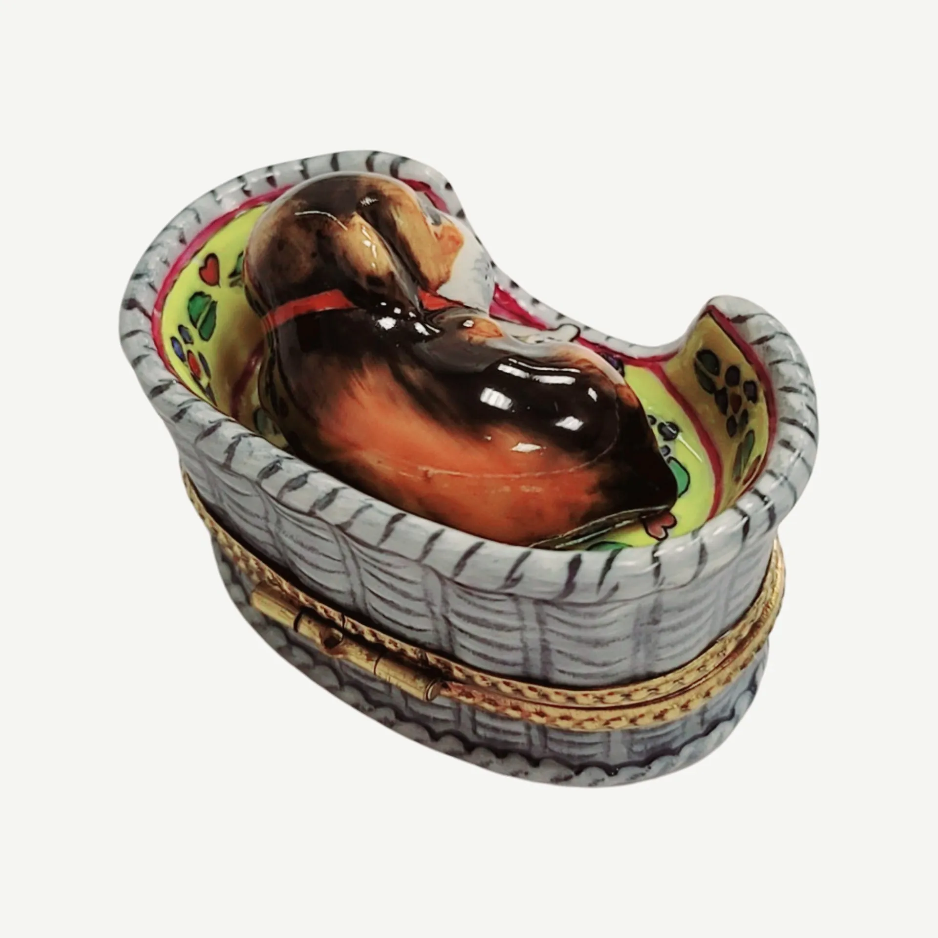 Dog in Basket