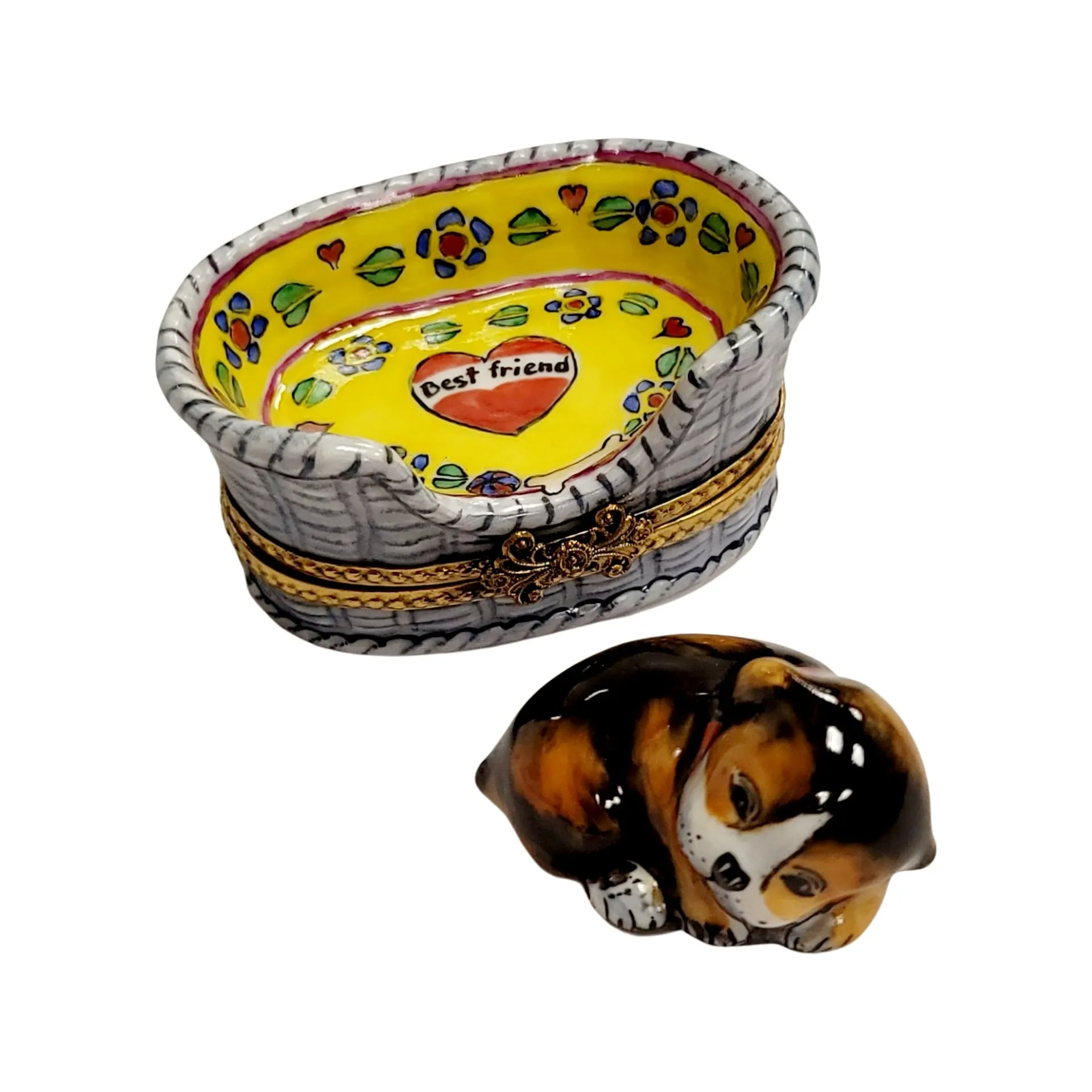 Dog in Basket