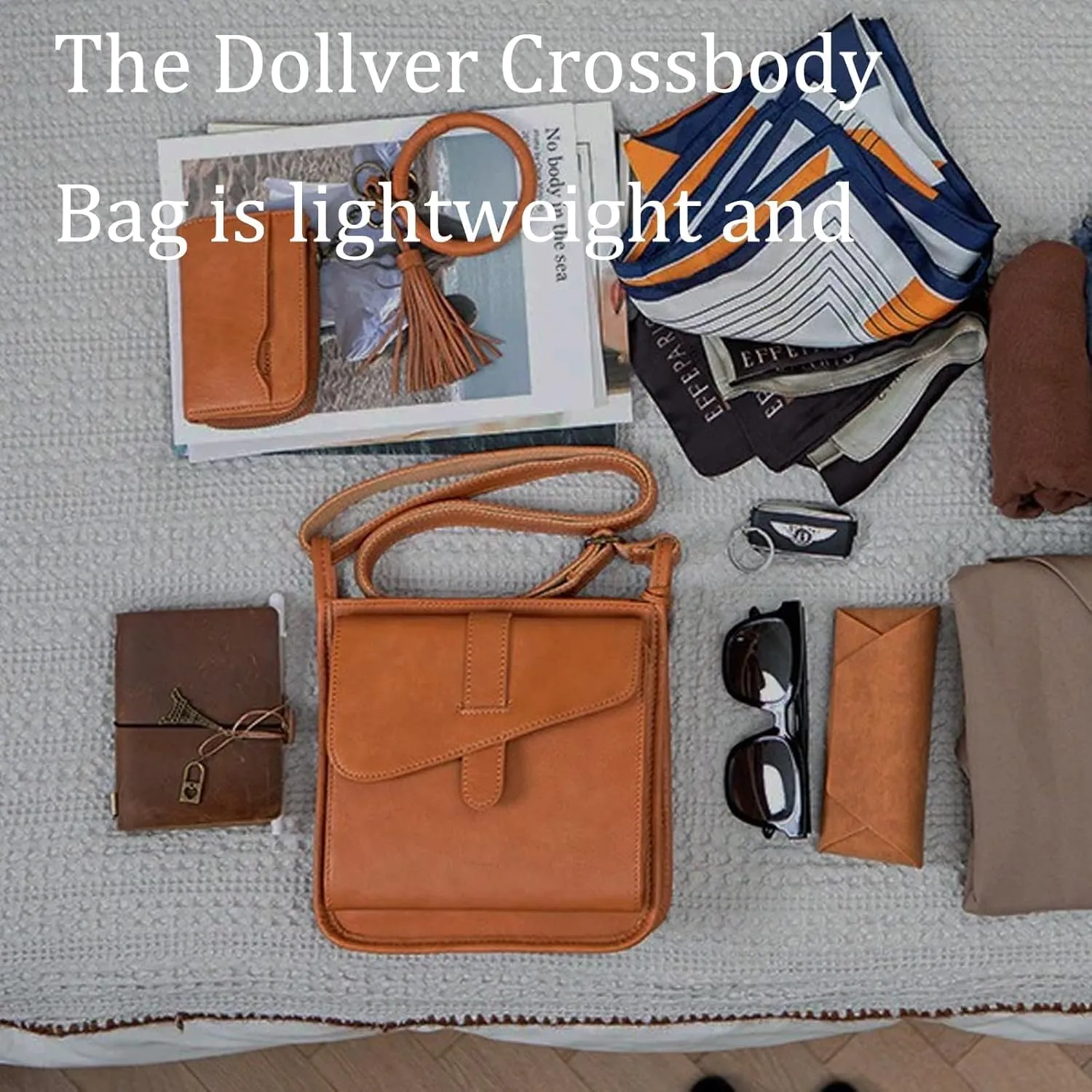 Dollver Crossbody Purse, Dollver Unique Design Crossbody Leather Bag, Dollver-Dollver Crossbody Bag (2PCS-A)