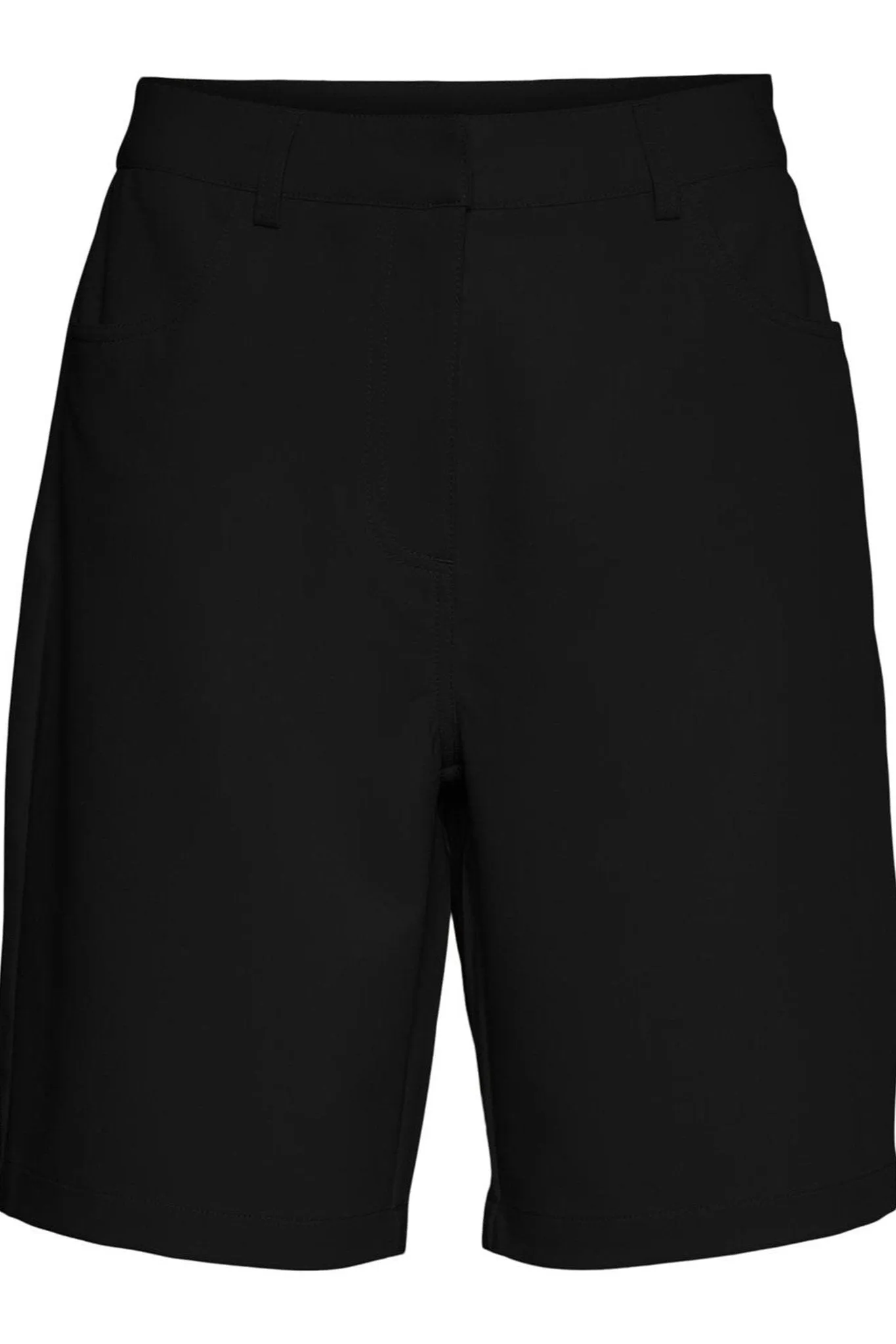 Drew High Waist Wide Shorts - Sort