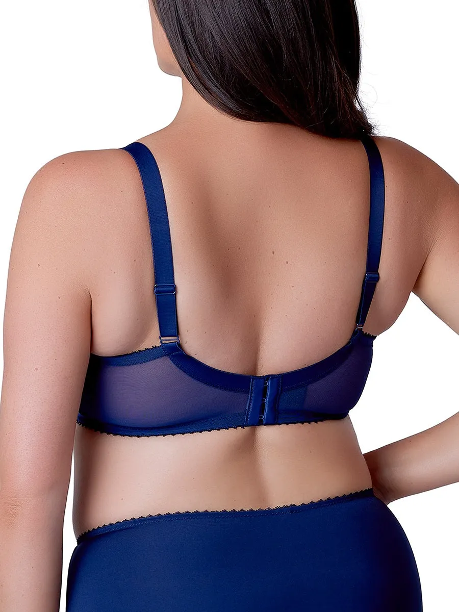 Embrace Side Support Bra - Deep Blue