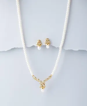 Exquisite Real Pearl Necklace Set