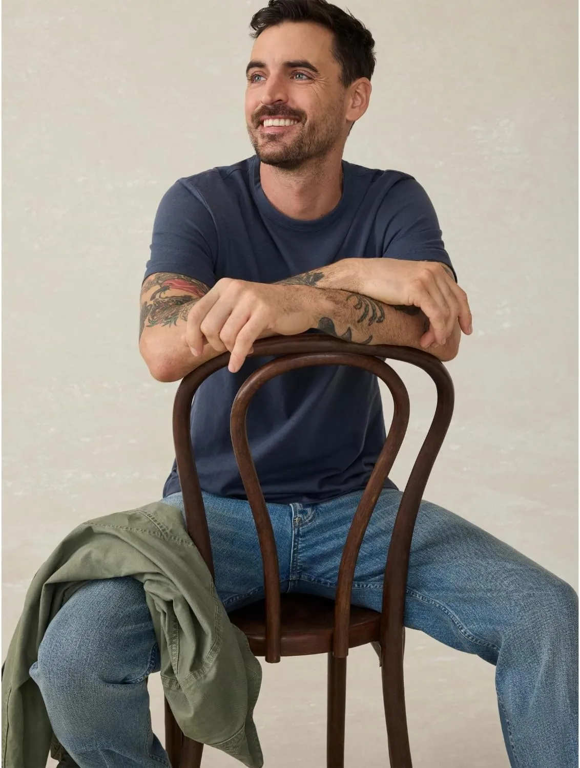 Faherty Men's Sunwashed Pocket Tee