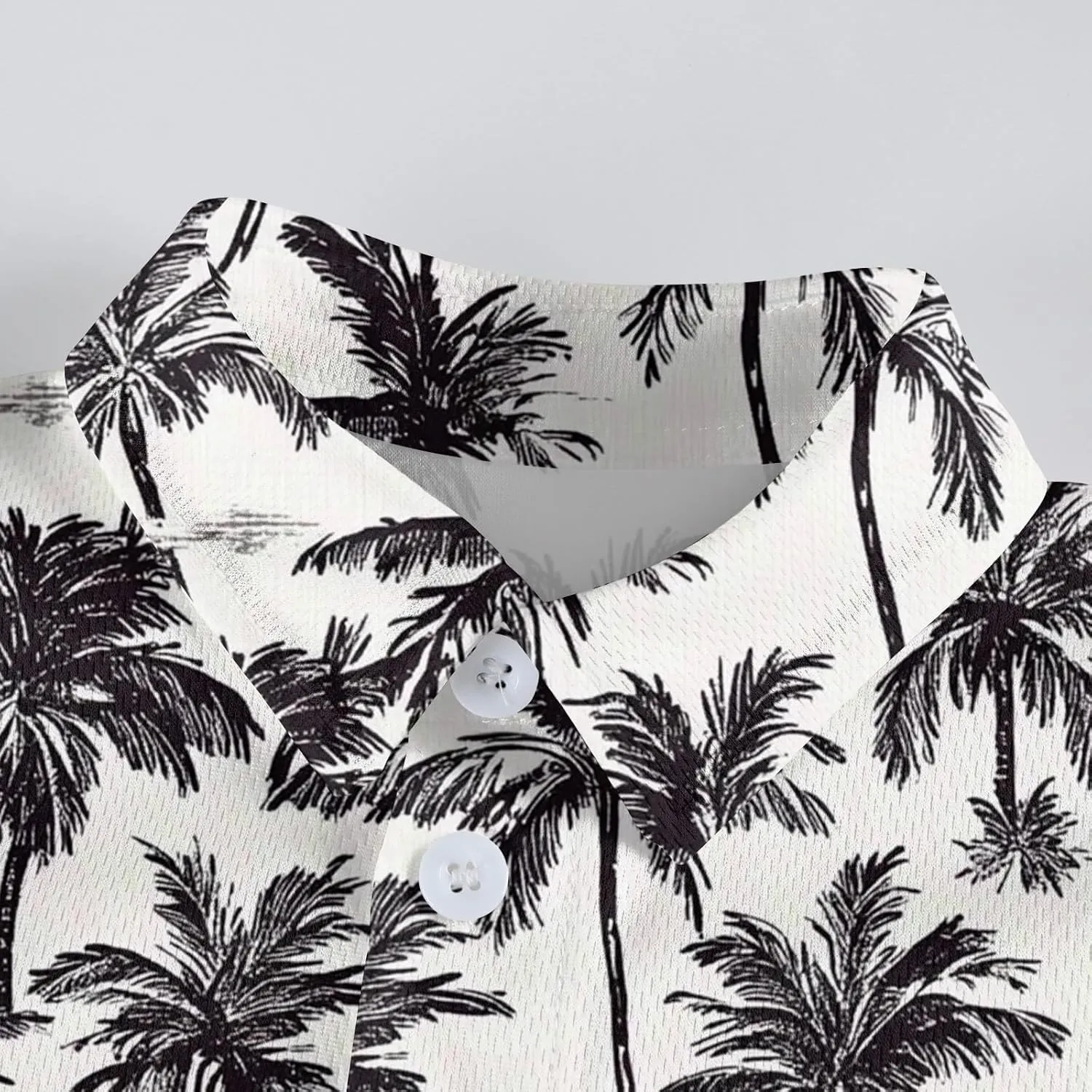 Family Matching Hawaiian Outfits, Dad and Son Beach Vacation Polo Button Down Shirts Mommy Daughter Dress