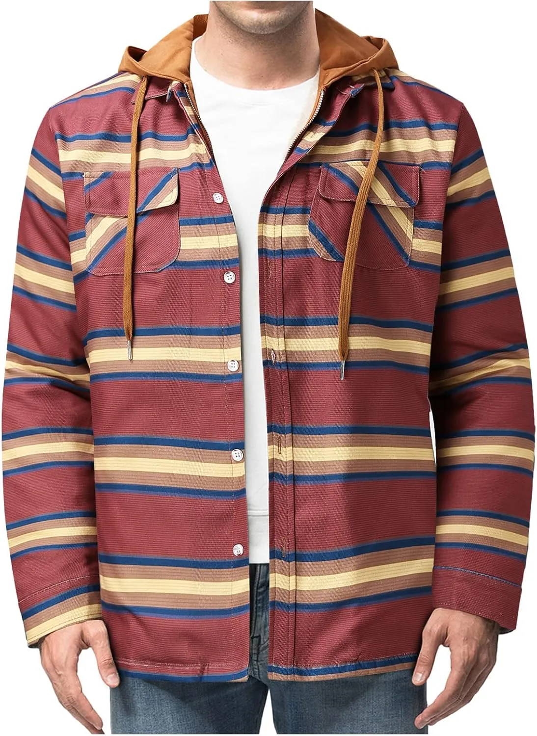 Flannel Shirt for Men Men's Button Down Regular Fit Long Sleeve Plaid Flannel Casual Shirts Men's Cotton Flannel Shirt