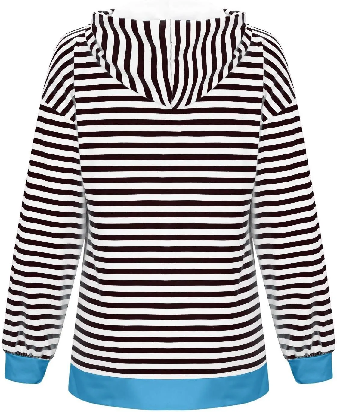 Fleece Jacket Women Color Block Striped Winter Coats Long Sleeve Zip up Jackets Casual Hooded Coat Pockets Outdoor