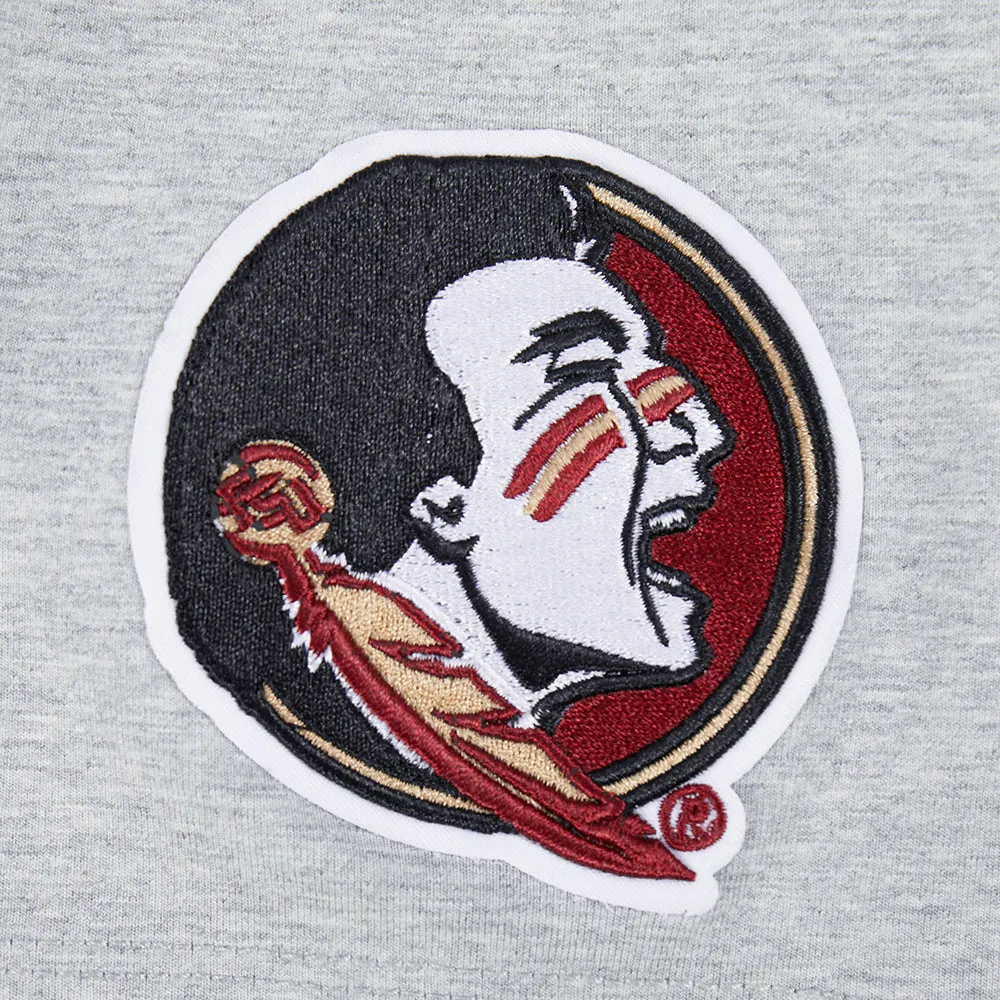 FLORIDA STATE UNIVERSITY CLASSIC SINGLE JERSEY BOXY TEE (HEATHER GREY)