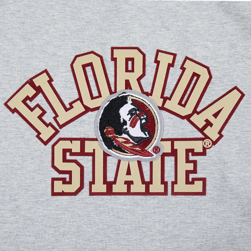 FLORIDA STATE UNIVERSITY CLASSIC SINGLE JERSEY BOXY TEE (HEATHER GREY)