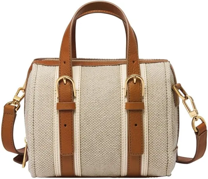 Fossil Women's Carlie Leather Mini Satchel Purse Handbag for Women