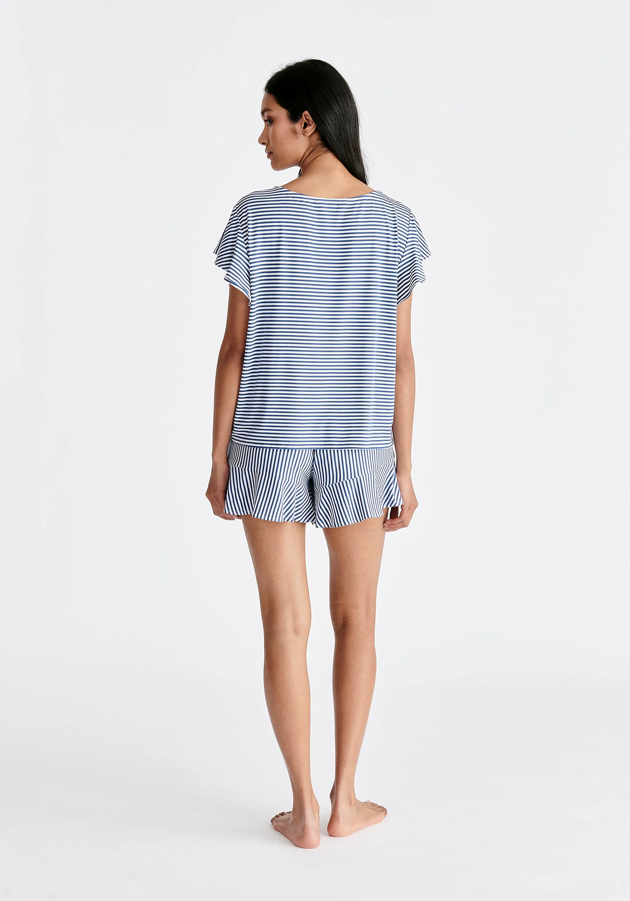 Frill Pyjama T-Shirt and Shorts