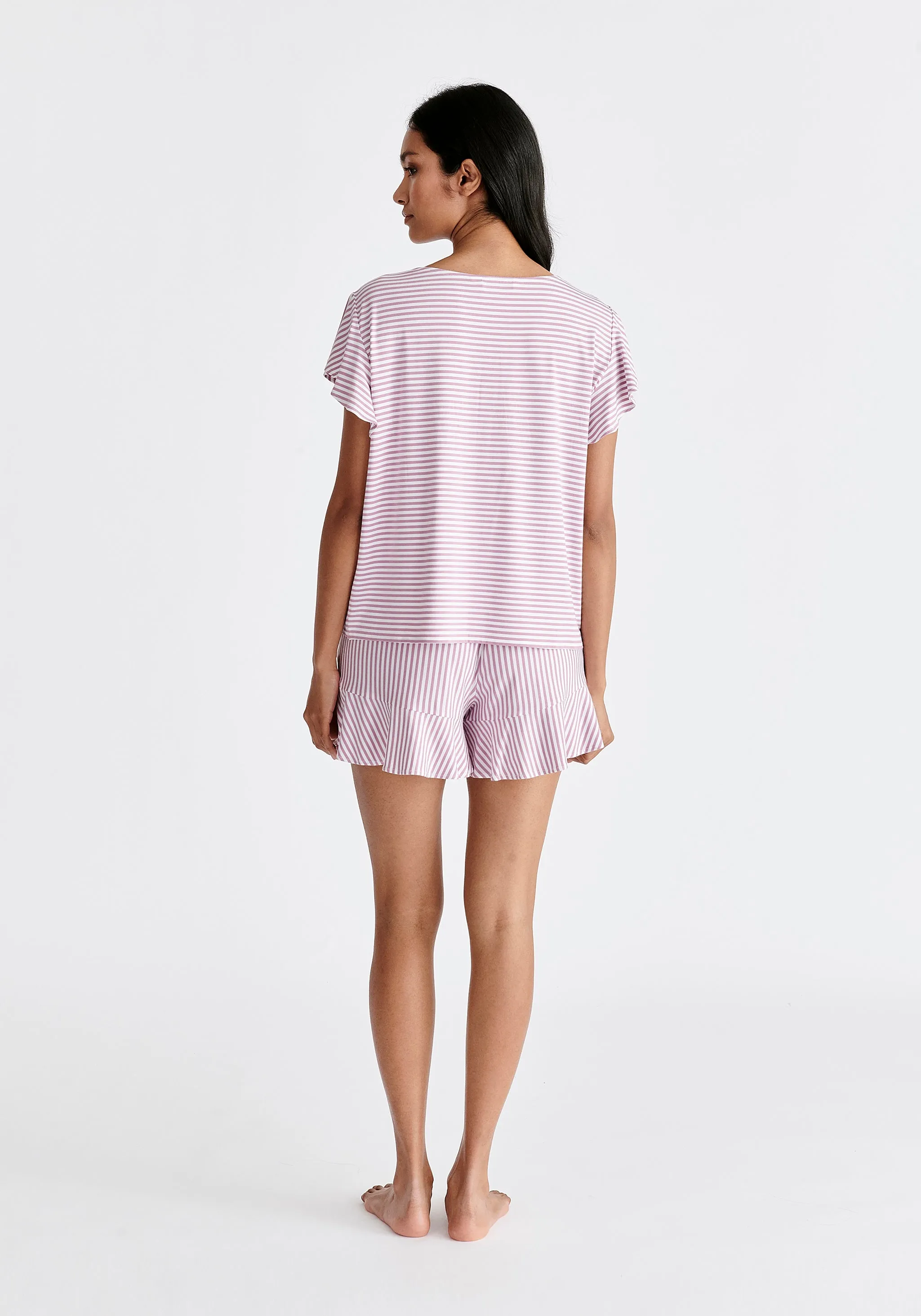 Frill Pyjama T-Shirt and Shorts
