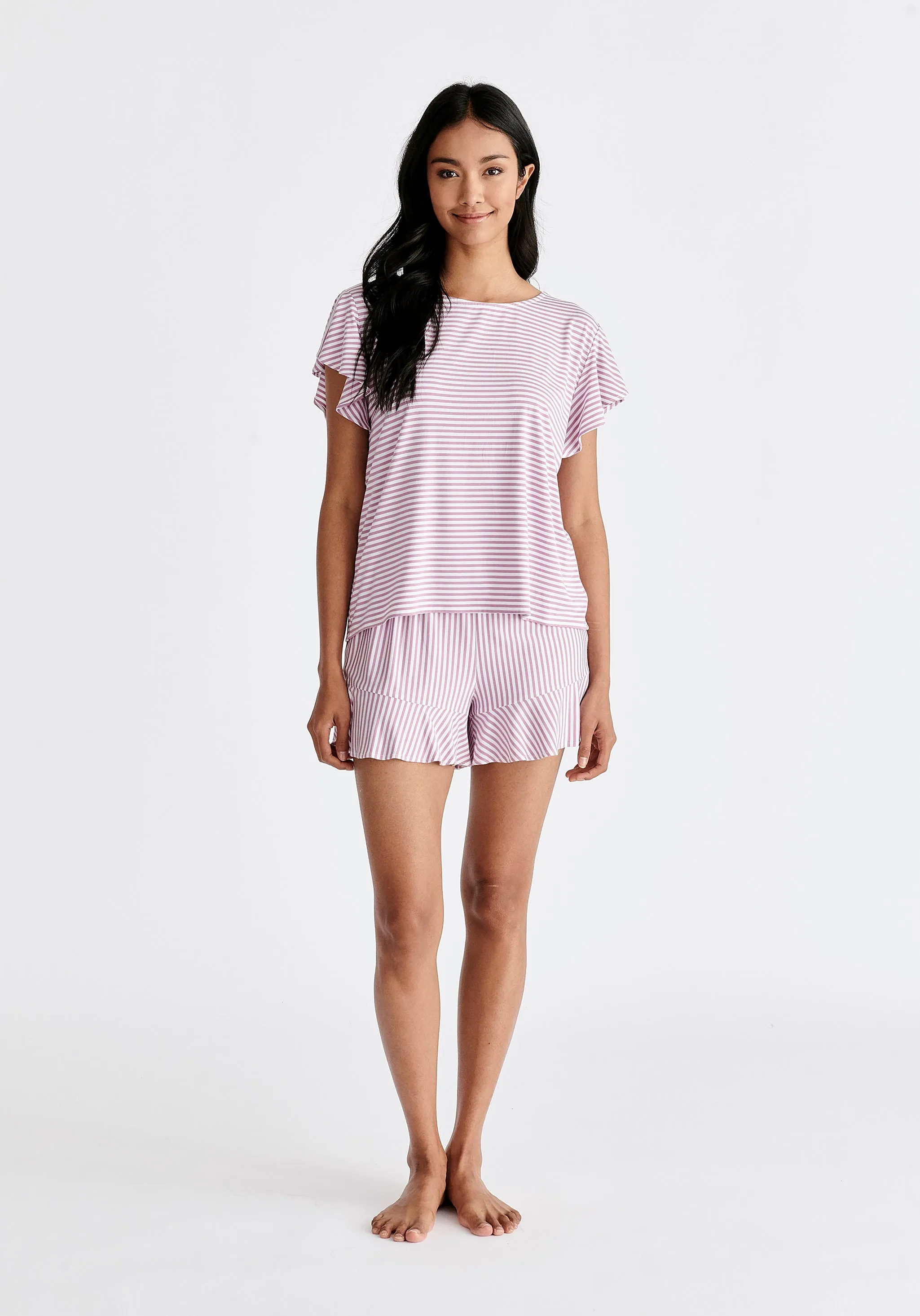 Frill Pyjama T-Shirt and Shorts