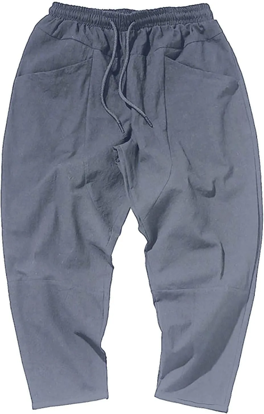 FZVYD Mens Dress Pants Slim Fit Stretch Joggers Cargo Pants Fashion Casual Sweatpants Work Pants Drawstring Loose Trousers