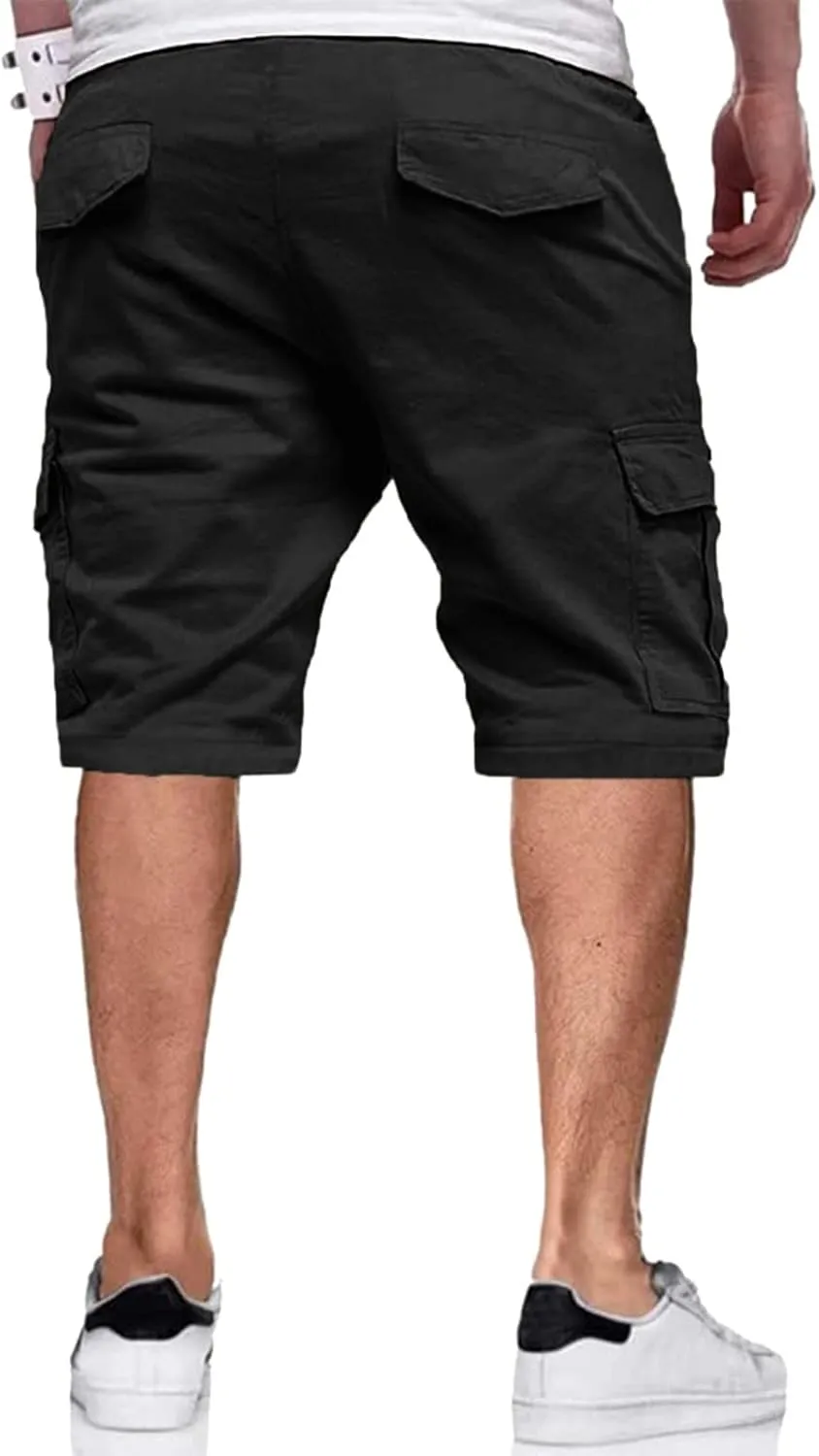 FZVYD Mens Slim Fit Chino Pants Mens Joggers Cargo Pants Fashion Casual Sweatpants Work Pants Drawstring Loose Trousers