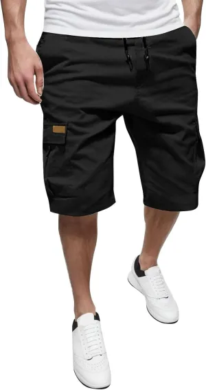FZVYD Mens Slim Fit Chino Pants Mens Joggers Cargo Pants Fashion Casual Sweatpants Work Pants Drawstring Loose Trousers