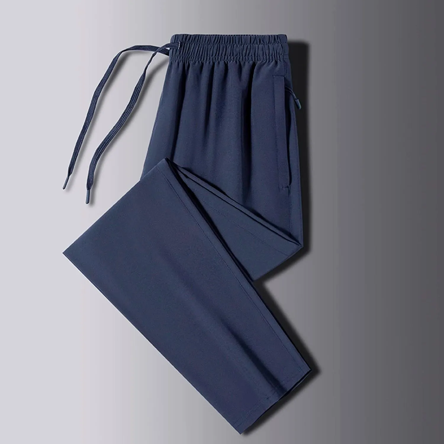 FZVYD Navy Blue Dress Pants Mens Joggers Cargo Pants Fashion Casual Sweatpants Work Pants Drawstring Loose Trousers Pockets