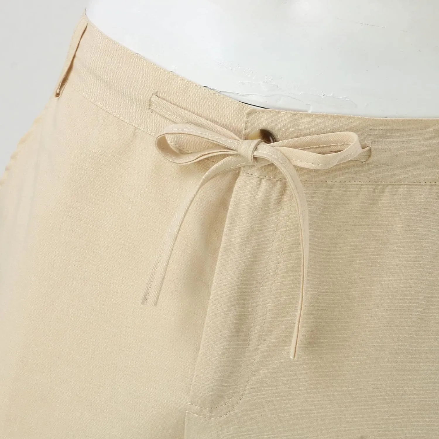 FZVYD Pinstripe Pants Men Mens Casual Elastic Drawstring Cargo Pants Lightweight Relaxed Fit Cotton Workout Sweatpants 2023