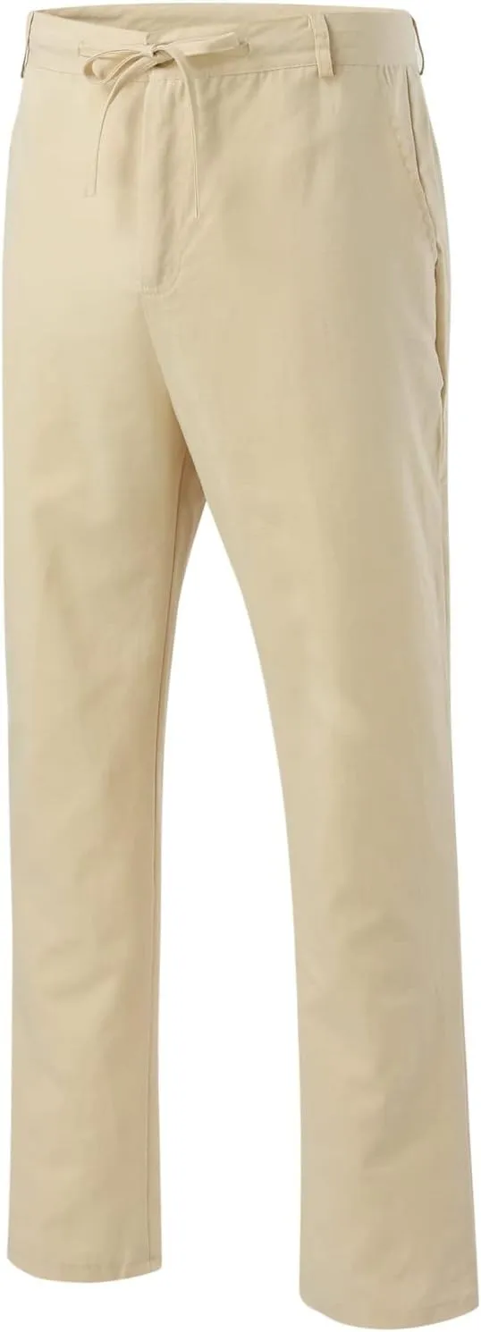 FZVYD Pinstripe Pants Men Mens Casual Elastic Drawstring Cargo Pants Lightweight Relaxed Fit Cotton Workout Sweatpants 2023